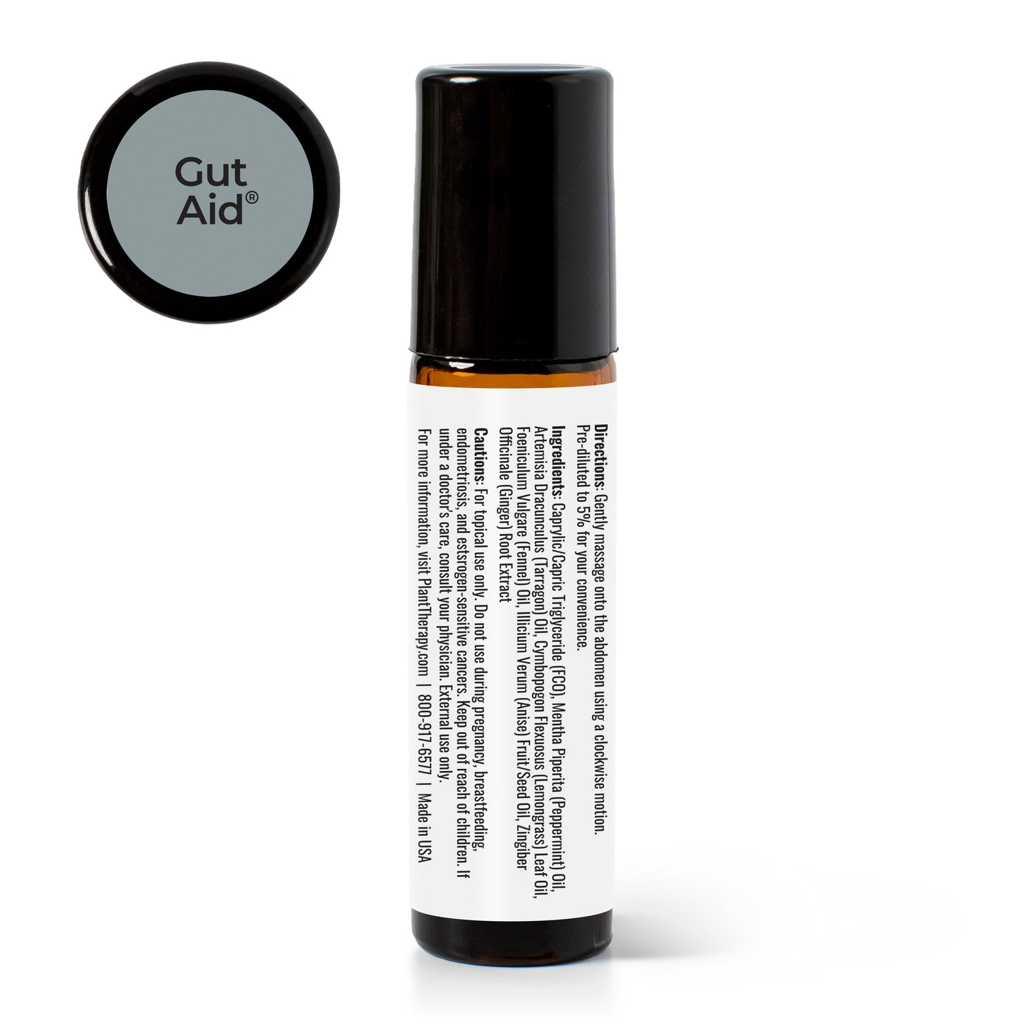 Gut Aid™ Essential Oil Blend Pre Diluted Roll On