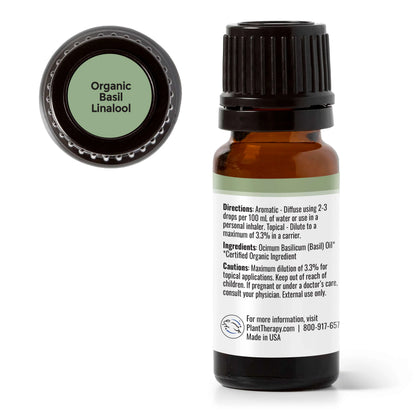 Basil Linalool ORGANIC Essential Oil