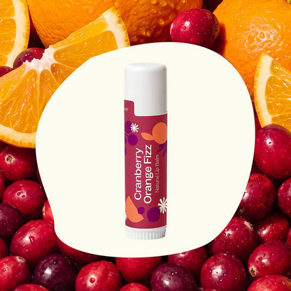 GIANT! Cranberry Orange Fizz Natural Lip Balm