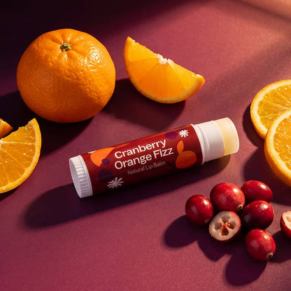 GIANT! Cranberry Orange Fizz Natural Lip Balm