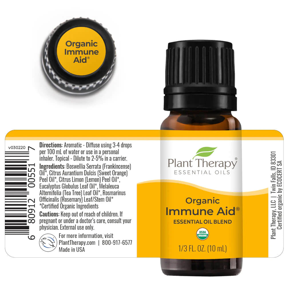 Organic Immune Aid Essential Oil Blend