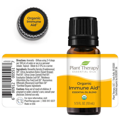 Organic Immune Aid Essential Oil Blend